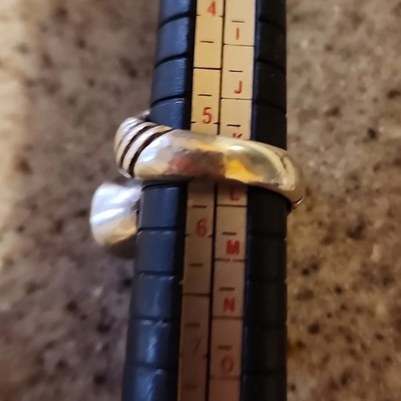 Vintage Deco style sterling wrap ring 5.5 - Picture 8 of 11